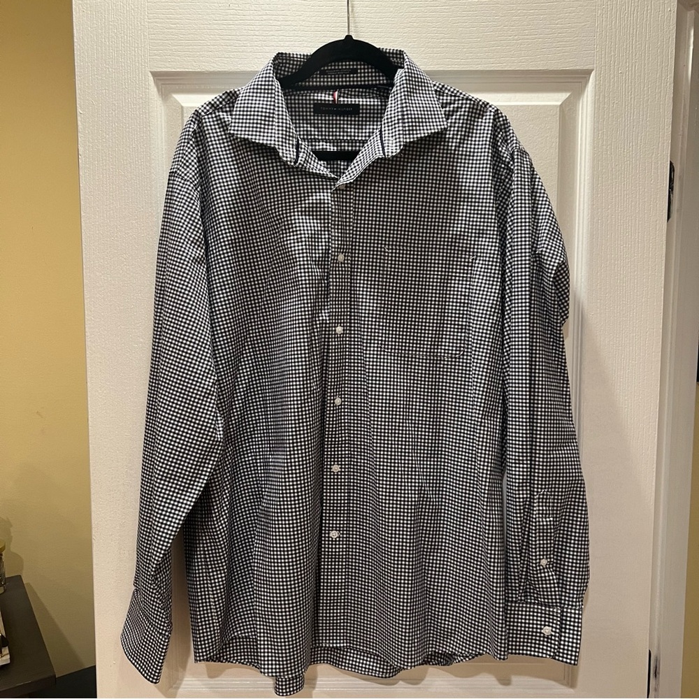 Tommy Hilfiger Regular Fit Stretch Wrinkle Resistance button down